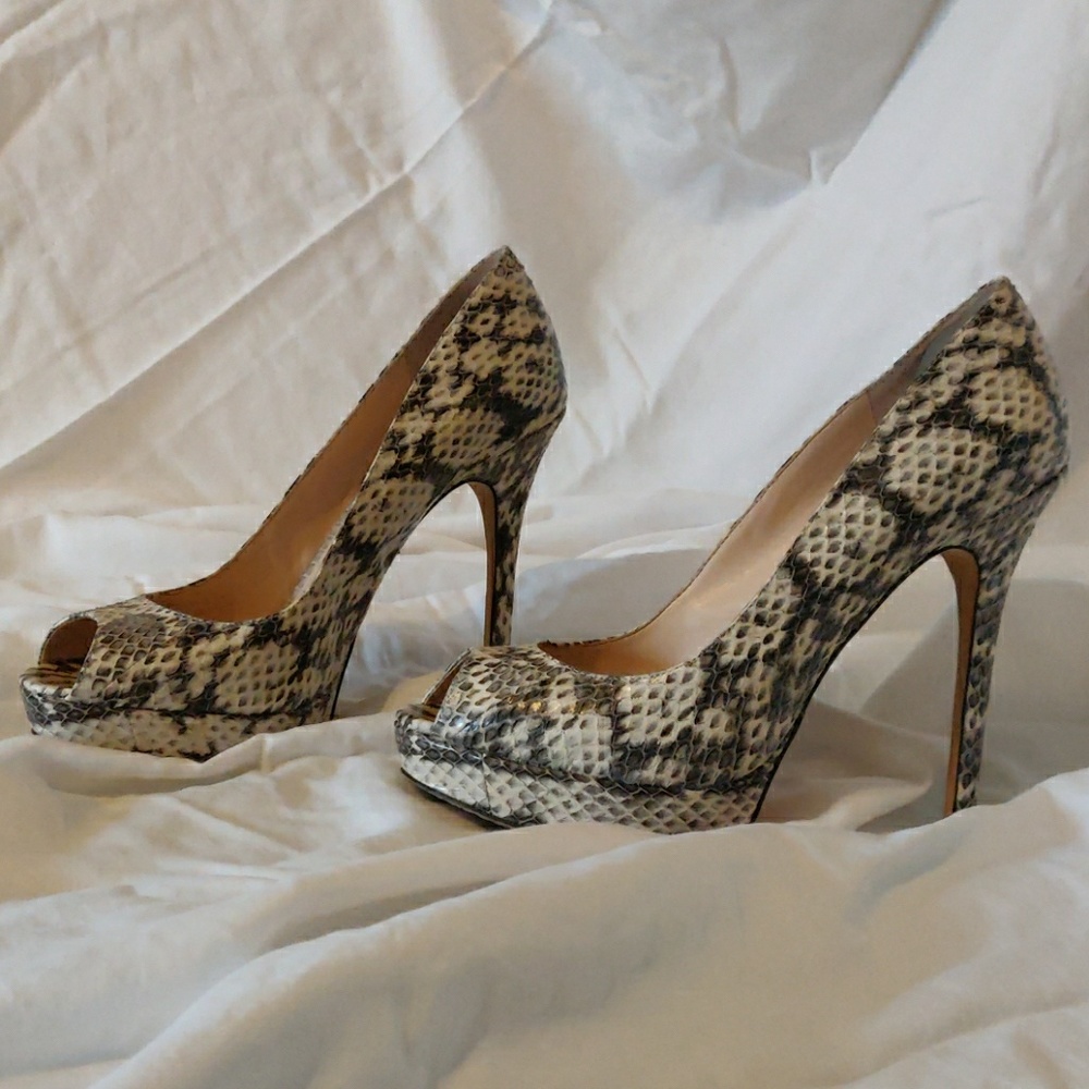 Vince Camuto Snakeskin Stilletos